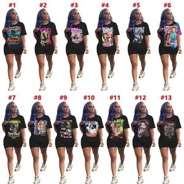 designer 2023 women tracksuits black clothing two pieces set fashion pattern printed short sleeve t-shirt shorts sportwear, Gray
designer 2023 women tracksuits black clothing two pieces set fashion pattern printed short sleeve t-shirt shorts sportwear, Gray