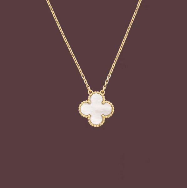 

Fashion Pendant Necklaces for women Elegant 4/Four Leaf Clover locket Necklace Highly Quality Choker chains Designer Jewelry 18K Plated gold girls Gift