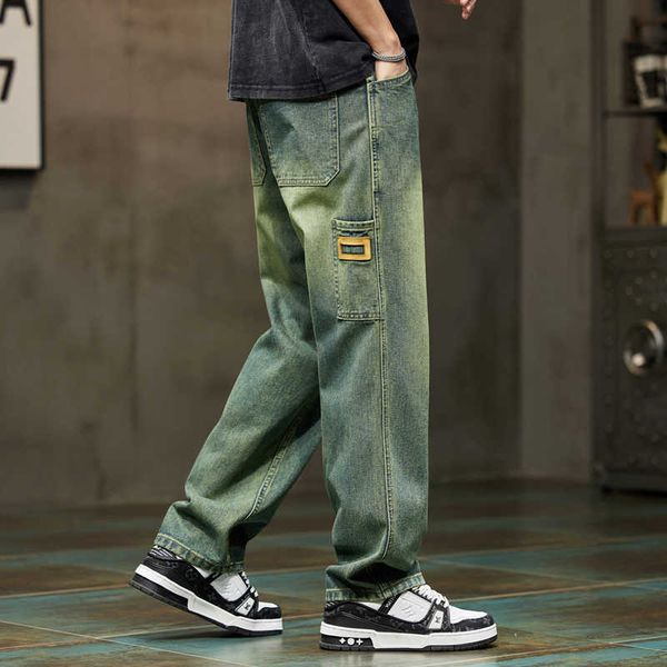 men's jeans 2023 wide leg jeans men pants summer straight cut loose retro blue denim pants streetwear fashion pockets vintage man cloth
men's jeans 2023 wide leg jeans men pants summer straight cut loose retro blue denim pants streetwear fashion pockets vintage man cloth