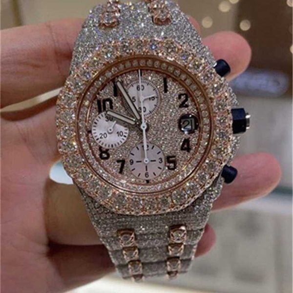 d24 ap watch luxury mens watches 4130 movement watches for men 3255 montre de luxe watch mosang stone iced moissanite diamond watchs wristwa, Silver
d24 ap watch luxury mens watches 4130 movement watches for men 3255 montre de luxe watch mosang stone iced moissanite diamond watchs wristwa, Silver