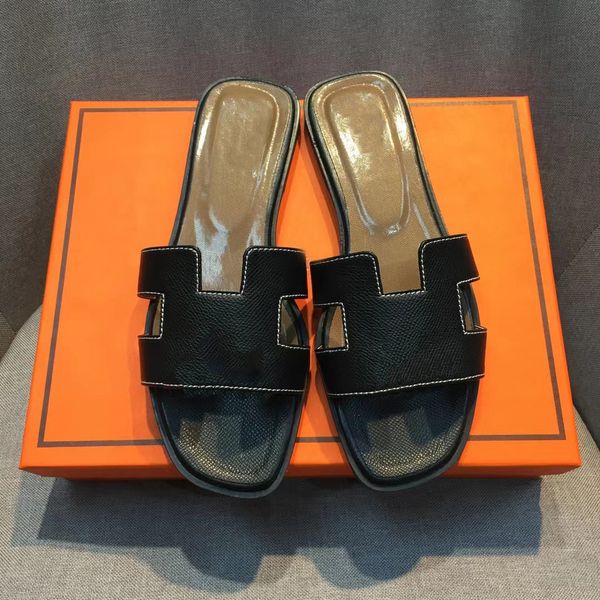 designer slippers sandals leather fashion shoes ladies beach flat classic heel flops size summer women genuine slipper flip with box 34-43, Black
designer slippers sandals leather fashion shoes ladies beach flat classic heel flops size summer women genuine slipper flip with box 34-43, Black