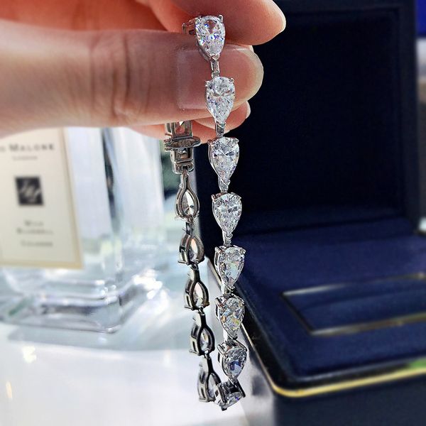 trendy water drop moissanite diamond bracelet 100% real 925 sterling silver engagement wedding bangles bracelets for women, Golden;silver
trendy water drop moissanite diamond bracelet 100% real 925 sterling silver engagement wedding bangles bracelets for women, Golden;silver