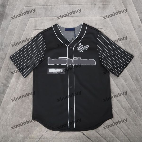 xinxinbuy men designer tee t shirt 23ss knitted baseball 00 airplane jacquard stripe short sleeve cotton women black white s-xl, Black;brown
xinxinbuy men designer tee t shirt 23ss knitted baseball 00 airplane jacquard stripe short sleeve cotton women black white s-xl, Black;brown