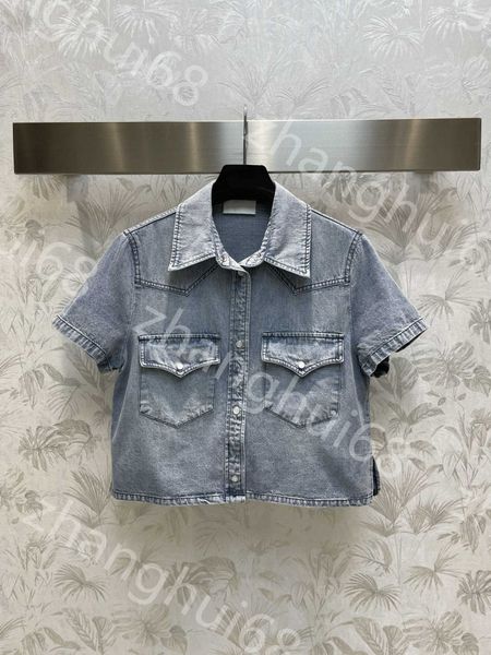 23ss womens jacket womens designer clothing chest two-pocket tooling wind lapel denim short style short-sleeved shirt jacket women clothes, Black;brown
23ss womens jacket womens designer clothing chest two-pocket tooling wind lapel denim short style short-sleeved shirt jacket women clothes, Black;brown