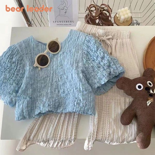 sets suits bear leader childrens clothing girls 2023 summer fashionable and sweet small fragrant wide leg pants 2piece 230508
sets suits bear leader childrens clothing girls 2023 summer fashionable and sweet small fragrant wide leg pants 2piece 230508