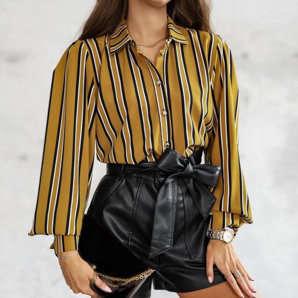 women's blouses fashion striped shirts spring and autumn long sleeve blouse women casual loose button shirt turn down collar clothes 26, White
women's blouses fashion striped shirts spring and autumn long sleeve blouse women casual loose button shirt turn down collar clothes 26, White