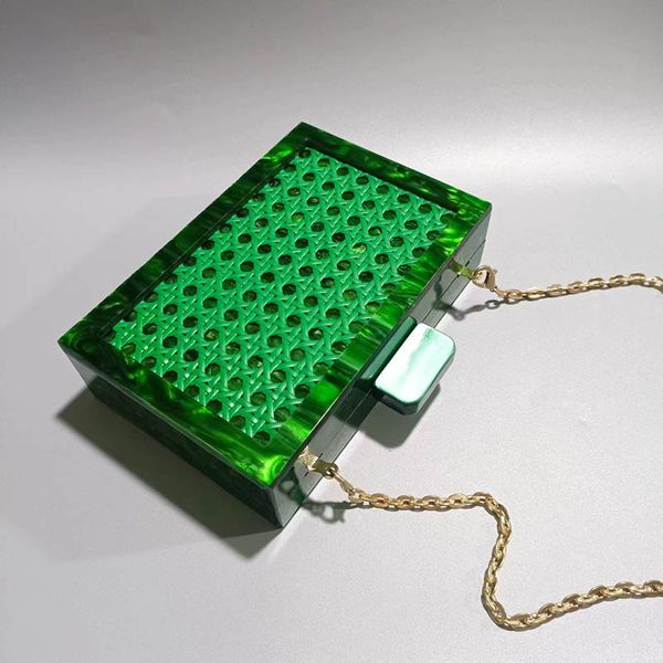 fashion purses and handbags luxury designer green rattan knitting acrylic shoulder crossbody clutch evening party evening bag
fashion purses and handbags luxury designer green rattan knitting acrylic shoulder crossbody clutch evening party evening bag