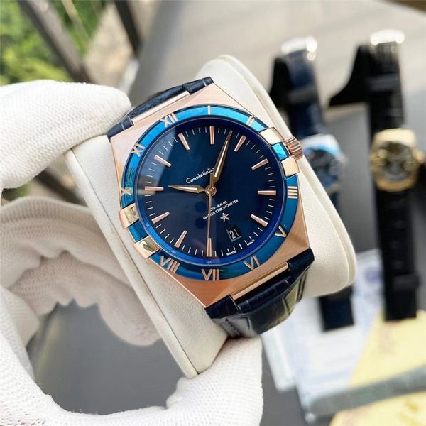 wristwatches for men 2023 new mens watches three needles 39mm automatic mechanical watch europe luxury brand leather strap omeg men fashion, Slivery;brown
wristwatches for men 2023 new mens watches three needles 39mm automatic mechanical watch europe luxury brand leather strap omeg men fashion, Slivery;brown