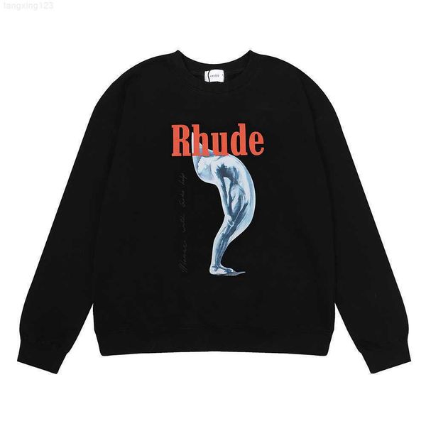 ins fashion rhude monaco with gold help image printed terry round neck sweater pullover hooded jackets coats, Black
ins fashion rhude monaco with gold help image printed terry round neck sweater pullover hooded jackets coats, Black