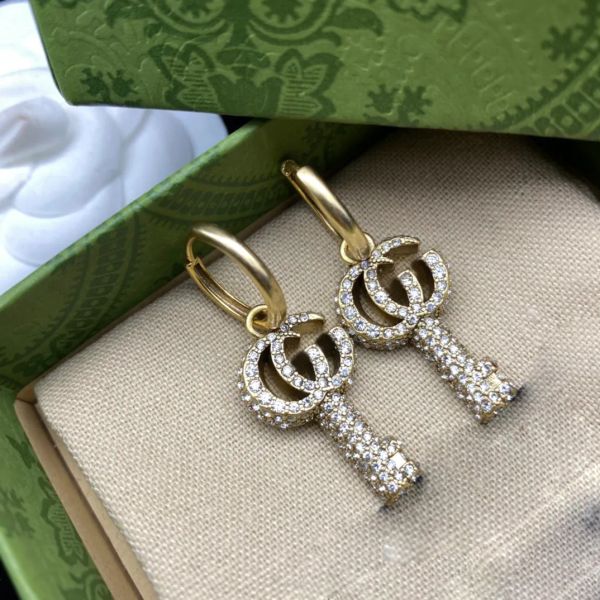 diamond jewelry charm key earrings fashion charm earrings wedding jewelry gift high quality, Golden
diamond jewelry charm key earrings fashion charm earrings wedding jewelry gift high quality, Golden