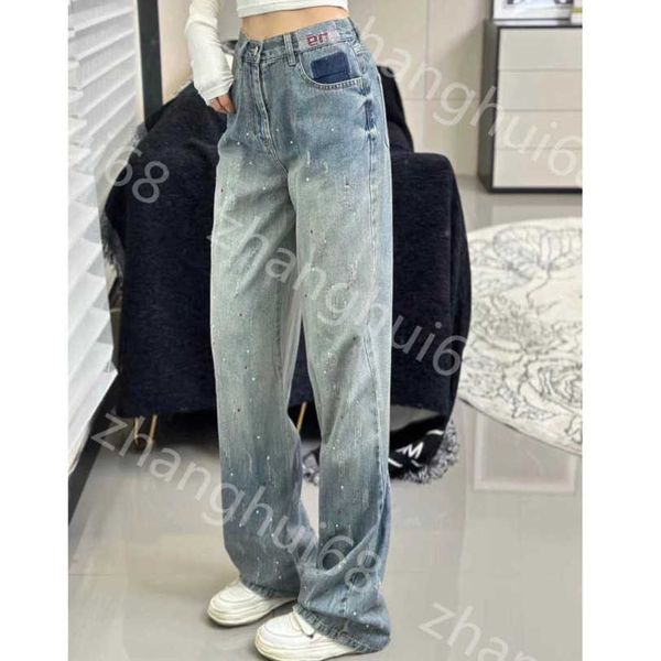 23ss womens pants denim jeans designer women jeans straight jeans wash made old drill letter high waist denim trousers womens clothing a1, Blue
23ss womens pants denim jeans designer women jeans straight jeans wash made old drill letter high waist denim trousers womens clothing a1, Blue