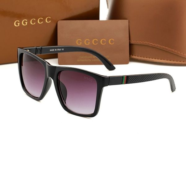 

luxury sunglasses for men design fashion ggities sun glasses eyeglasses square frame coating mirror carbon fiber summer women with box, White;black