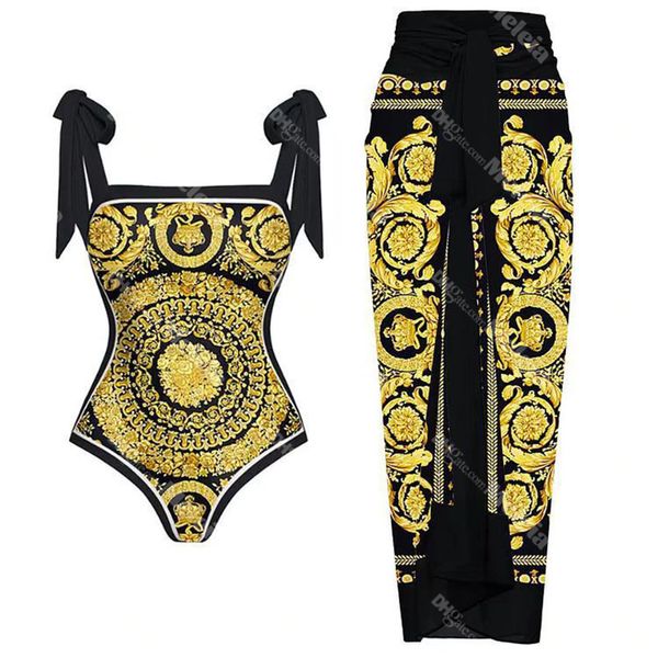 spring beach swimwear summer women vacation long dress designer printed swimsuit lady two piece set, White;black
spring beach swimwear summer women vacation long dress designer printed swimsuit lady two piece set, White;black