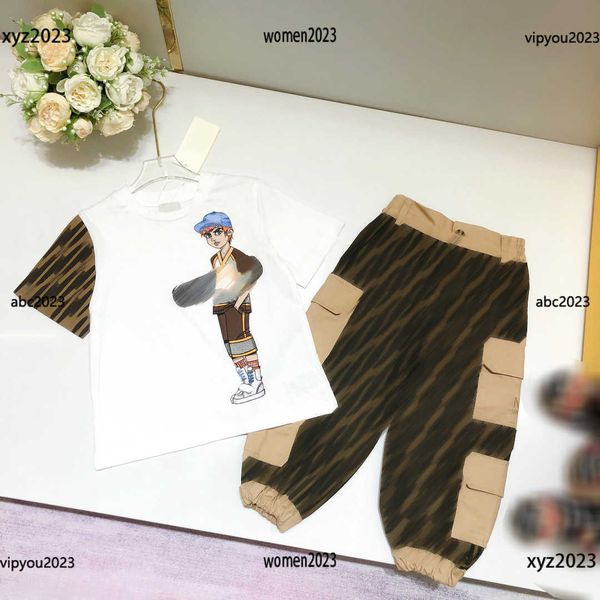 tracksuits kids designer clothes baby summer outdoors suits 2pcs skateboarding character printed t-shirt and pocket decorated pants, White
tracksuits kids designer clothes baby summer outdoors suits 2pcs skateboarding character printed t-shirt and pocket decorated pants, White