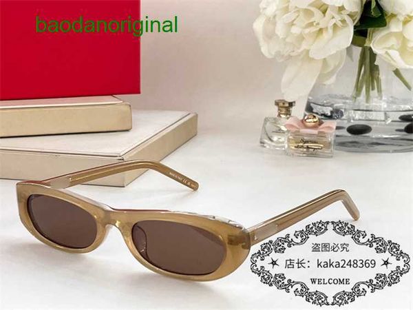 sainte larurt designer sunglasses slp plate oval female star ins same style personality small box sunglasses sl557 iz8q, White;black