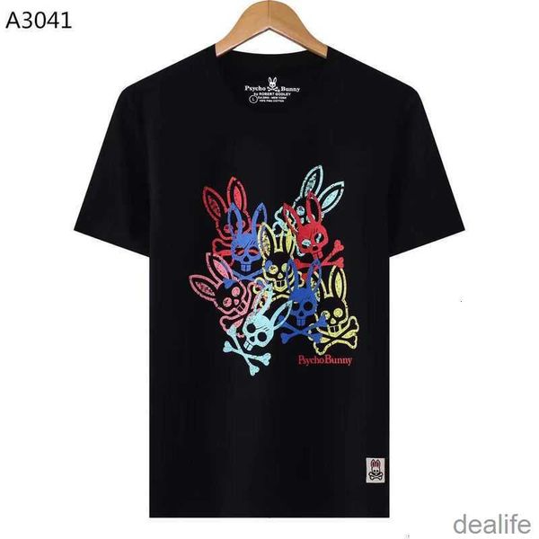 psycho bunny men's short sleeve t shirts 23 spring/summer leisure fashion brand cartoon skeleton rabbit t-shirt printed pure cotton tee, White;black
psycho bunny men's short sleeve t shirts 23 spring/summer leisure fashion brand cartoon skeleton rabbit t-shirt printed pure cotton tee, White;black