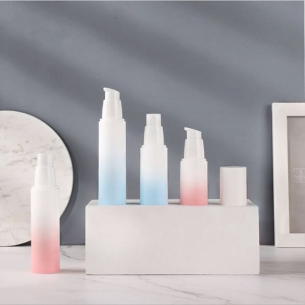 100pcs/lot 20ml 30ml 50ml plastic lotion spray bottle frosted vacuum liquid bottle gradient color press sub-bottle
100pcs/lot 20ml 30ml 50ml plastic lotion spray bottle frosted vacuum liquid bottle gradient color press sub-bottle