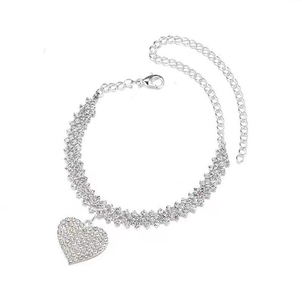 fashion design rhinestone anklet for women silver color heart foot chain beach party ankle accessories bracelets couple gifts, Red;blue
fashion design rhinestone anklet for women silver color heart foot chain beach party ankle accessories bracelets couple gifts, Red;blue