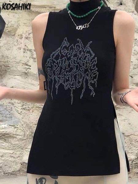 camisoles tanks kosahiki split side black tank women vintage print high neck korean fashion y2k gothic harajuku sleeveless tee 230508, Black;white
camisoles tanks kosahiki split side black tank women vintage print high neck korean fashion y2k gothic harajuku sleeveless tee 230508, Black;white