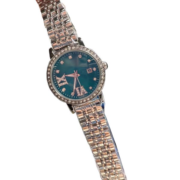 luxury womens watch brand designer diamond lady watches stainless steel band 32mm auto date wristwatches women birthday christmas mother, Slivery;brown
luxury womens watch brand designer diamond lady watches stainless steel band 32mm auto date wristwatches women birthday christmas mother, Slivery;brown