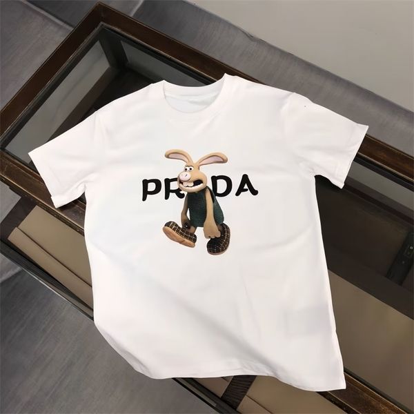 men's t-shirts summer high-quality couple t-shirt rabbit print men's and women's luxury fashion sports design short sleeves, White;black
men's t-shirts summer high-quality couple t-shirt rabbit print men's and women's luxury fashion sports design short sleeves, White;black