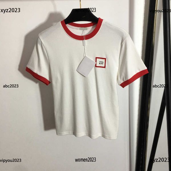women's t-shirt chest letter contrast tees round neck short sleeves t shirt size s-l summer fashion new arrival, White
women's t-shirt chest letter contrast tees round neck short sleeves t shirt size s-l summer fashion new arrival, White
