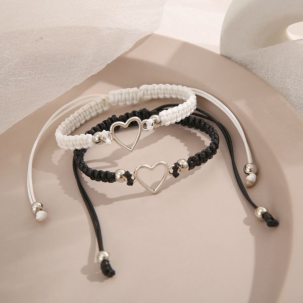 chain love heart couple bracelet for lover women men hand crafted adjustable rope friends relationship matching bracelets jewelry gift 23050, Black
chain love heart couple bracelet for lover women men hand crafted adjustable rope friends relationship matching bracelets jewelry gift 23050, Black