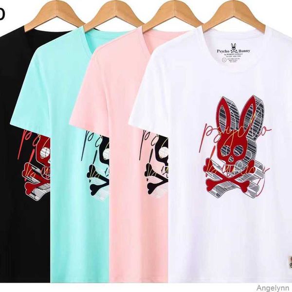 psycho bunny tshirt 23 spring/summer fashion brand casual men's short sleeve flocking printing skull rabbit pattern pure cotton t-shirt, White;black
psycho bunny tshirt 23 spring/summer fashion brand casual men's short sleeve flocking printing skull rabbit pattern pure cotton t-shirt, White;black