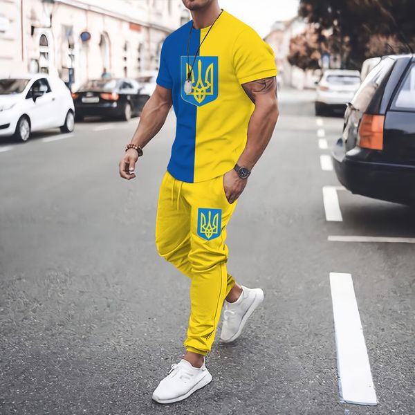 men's tracksuits ukraine symbols tracksuit man set t-shirt trousers jersey two piece suite 3d printing loose casual sportswear women cl, Gray
men's tracksuits ukraine symbols tracksuit man set t-shirt trousers jersey two piece suite 3d printing loose casual sportswear women cl, Gray