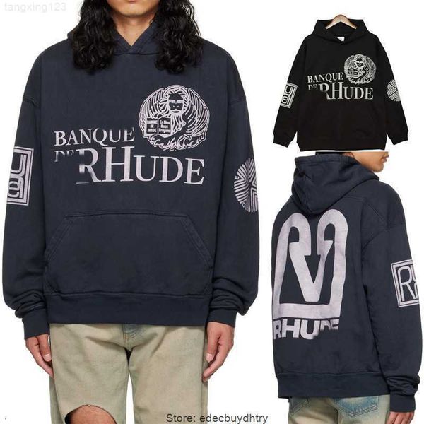 new rhude men's sweatshirts sweater street couple long-sleeved autumn and winter pullover hoodie trend, Black
new rhude men's sweatshirts sweater street couple long-sleeved autumn and winter pullover hoodie trend, Black