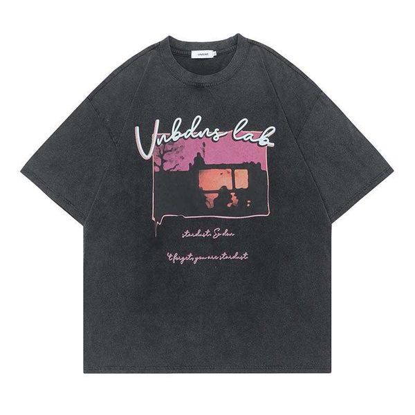 american china-chic washed old letter printed short sleeve t-shirt men's fashion brand loose casual half sleeve top, Black;white
american china-chic washed old letter printed short sleeve t-shirt men's fashion brand loose casual half sleeve top, Black;white