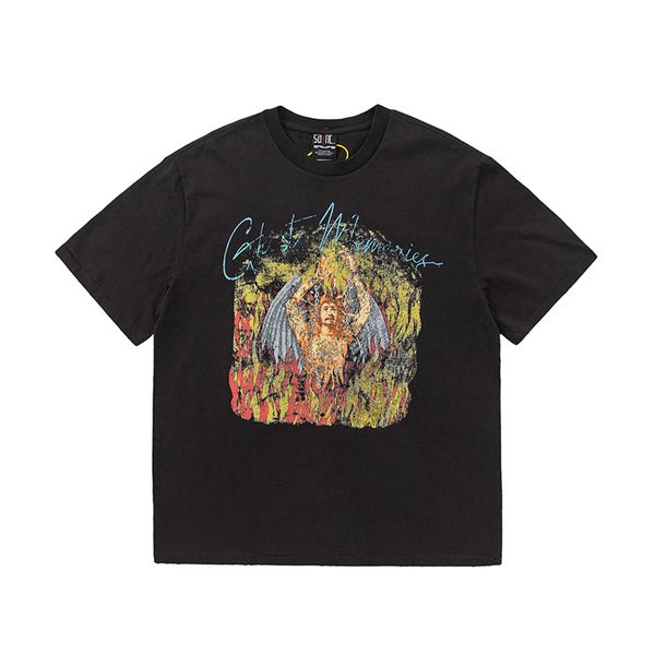 print old oversized vintage men's plus tees t shirt, Black;brown
print old oversized vintage men's plus tees t shirt, Black;brown