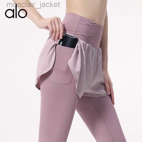 desginer alos yoga leggings fake two piece pants women's high waist hip lifting sports pants fitness pants tights fitness running pants, Black
desginer alos yoga leggings fake two piece pants women's high waist hip lifting sports pants fitness pants tights fitness running pants, Black