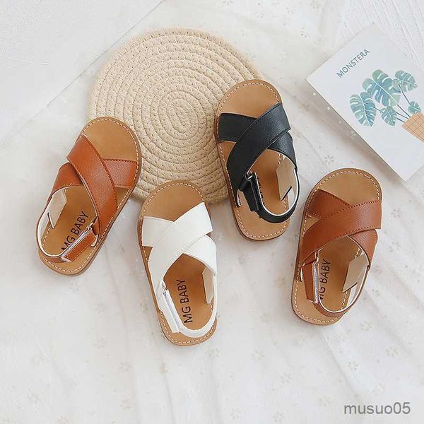 sandals baby kids beach shoes children soft leather sandals simple style toddler boys girls casual sport sandals size 21-30, Black;red
sandals baby kids beach shoes children soft leather sandals simple style toddler boys girls casual sport sandals size 21-30, Black;red