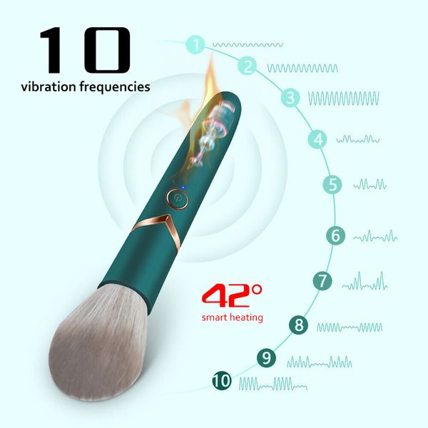 set vibrators makeup brush with heating function g spot 10 mode bullet vibrators for women clitoris powerful toys for artificial breasts, Black;white
set vibrators makeup brush with heating function g spot 10 mode bullet vibrators for women clitoris powerful toys for artificial breasts, Black;white