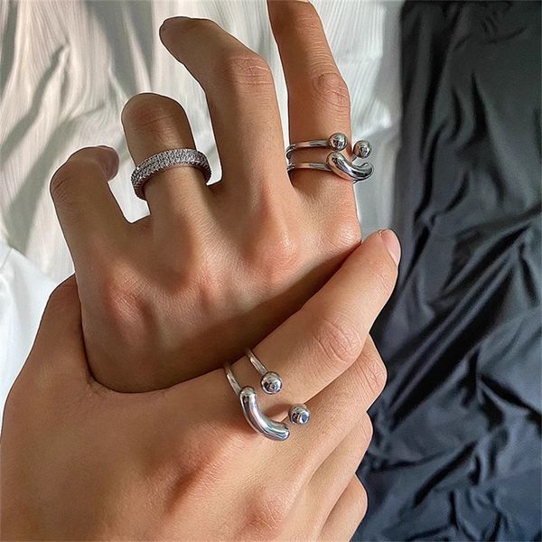 niche design titanium steel expression ring for men and women with internet celebrity exaggerated hip-hop couple jewelry, Silver
niche design titanium steel expression ring for men and women with internet celebrity exaggerated hip-hop couple jewelry, Silver
