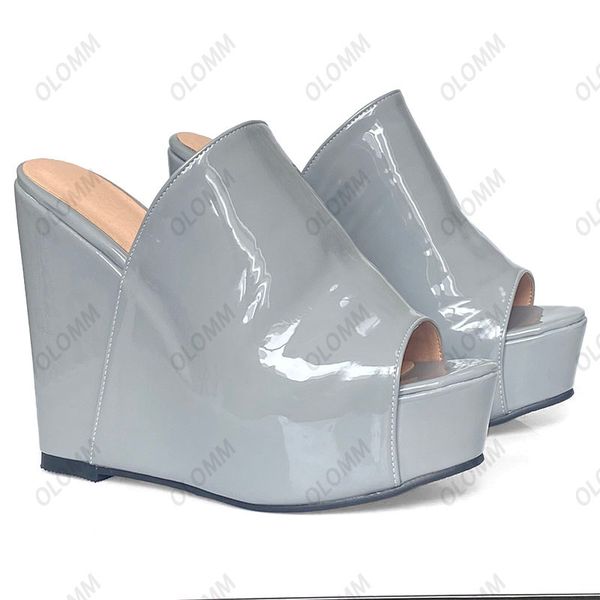 olomm new women platform mules sandals wedges heel open toe gorgeous dark red black green sky-blue shoes women us plus size 5-20
olomm new women platform mules sandals wedges heel open toe gorgeous dark red black green sky-blue shoes women us plus size 5-20