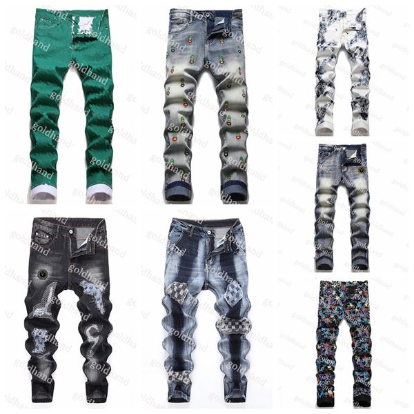 designer motorcycle pants mens jeans fashion high street skateboard slim jeans tide brand classic mens zipper jeans, Blue
designer motorcycle pants mens jeans fashion high street skateboard slim jeans tide brand classic mens zipper jeans, Blue