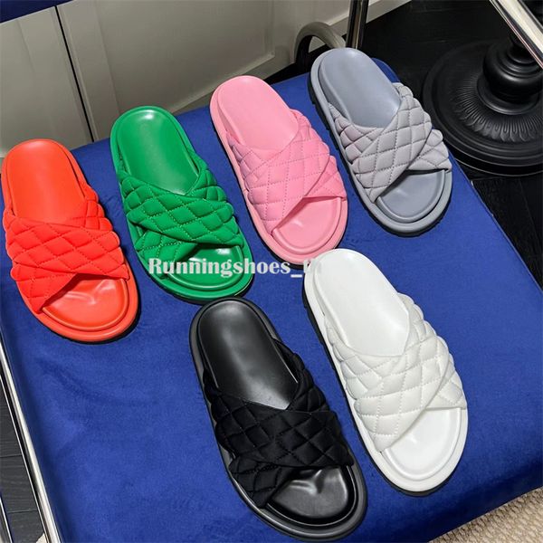 designer slippers pool pillow mules women sandals summer bread slides ringer lattice quilted sandal soft slide thick bottom beach, Black
designer slippers pool pillow mules women sandals summer bread slides ringer lattice quilted sandal soft slide thick bottom beach, Black