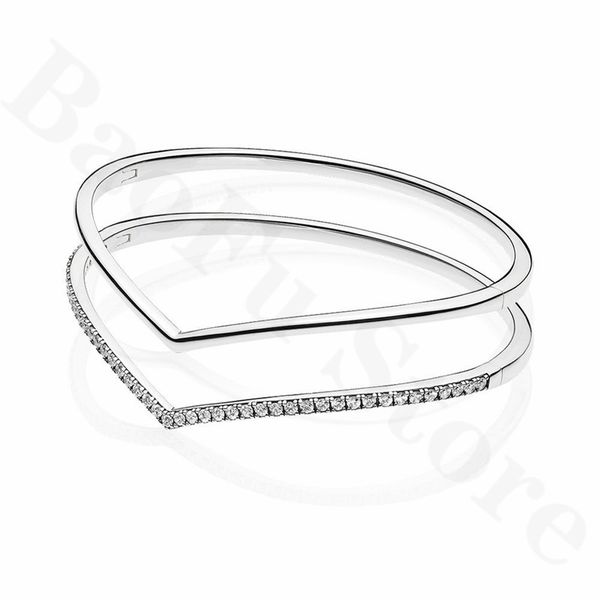 authentic 925 sterling silver bracelet exquisite v-shaped shiny bracelet suitable for original women's luxury jewelry, Golden;silver
authentic 925 sterling silver bracelet exquisite v-shaped shiny bracelet suitable for original women's luxury jewelry, Golden;silver