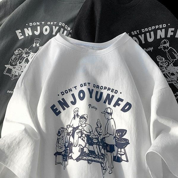 women's t-shirt summer american creative cartoon short sleeved t-shirt men and women ins loose casual couple 230508, White
women's t-shirt summer american creative cartoon short sleeved t-shirt men and women ins loose casual couple 230508, White