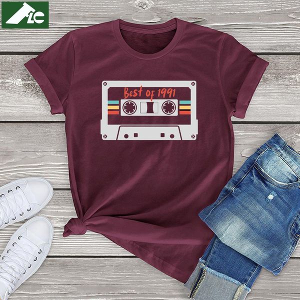 women's t-shirt of 1991 t shirt women men clothing funny 30th birthday gift short sleeve tee shirt awesome 30th birthday girls 230508, White
women's t-shirt of 1991 t shirt women men clothing funny 30th birthday gift short sleeve tee shirt awesome 30th birthday girls 230508, White
