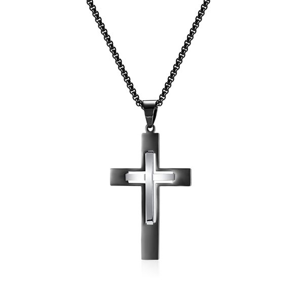 3 color choose 36*56mm cross pendant necklace stainless steel rolo chain jewery for mens women xmas gifts hip-hop punk necklaces n2211, Silver
3 color choose 36*56mm cross pendant necklace stainless steel rolo chain jewery for mens women xmas gifts hip-hop punk necklaces n2211, Silver