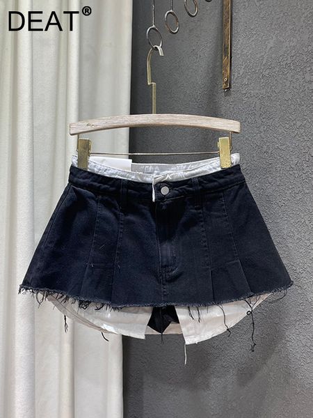 skirts deat trend contrast color patchwork denim skirt women hem burrs high waist loose wrap hip female 2023 spring 11xx1592 230508, Black
skirts deat trend contrast color patchwork denim skirt women hem burrs high waist loose wrap hip female 2023 spring 11xx1592 230508, Black
