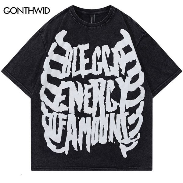 men's t-shirts vintage streetwear t-shirt men hip hop letter skull skeleton print washed tshirt harajuku fashion punk gothic tee shirts, White;black
men's t-shirts vintage streetwear t-shirt men hip hop letter skull skeleton print washed tshirt harajuku fashion punk gothic tee shirts, White;black