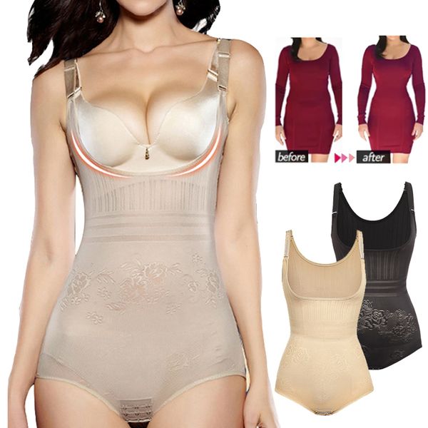 women's shapers shapewear for women tummy control hip lifting full body shaper cinchers open bust bodysuit bottom buckle waist trainer, Black;white
women's shapers shapewear for women tummy control hip lifting full body shaper cinchers open bust bodysuit bottom buckle waist trainer, Black;white