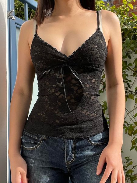 camisoles tanks black see through lace cami crop women summer y2k clothes sleeveless v neck camis aesthetic 2000s gothic tees 230508, Black;white
camisoles tanks black see through lace cami crop women summer y2k clothes sleeveless v neck camis aesthetic 2000s gothic tees 230508, Black;white