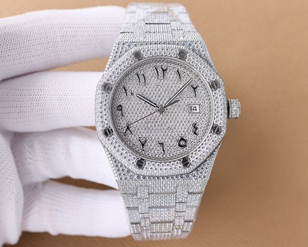 high-end watches, zircon, moissanite watches, swiss movement, waterproof 50m, handmade and customizable styles.a1, Slivery;black
high-end watches, zircon, moissanite watches, swiss movement, waterproof 50m, handmade and customizable styles.a1, Slivery;black