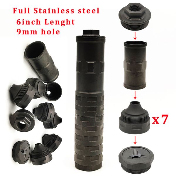 6"l 1.34"od full stainless steel cups erector modular solvent trap 9mm hole 1/2x28 5/8-24
6"l 1.34"od full stainless steel cups erector modular solvent trap 9mm hole 1/2x28 5/8-24
