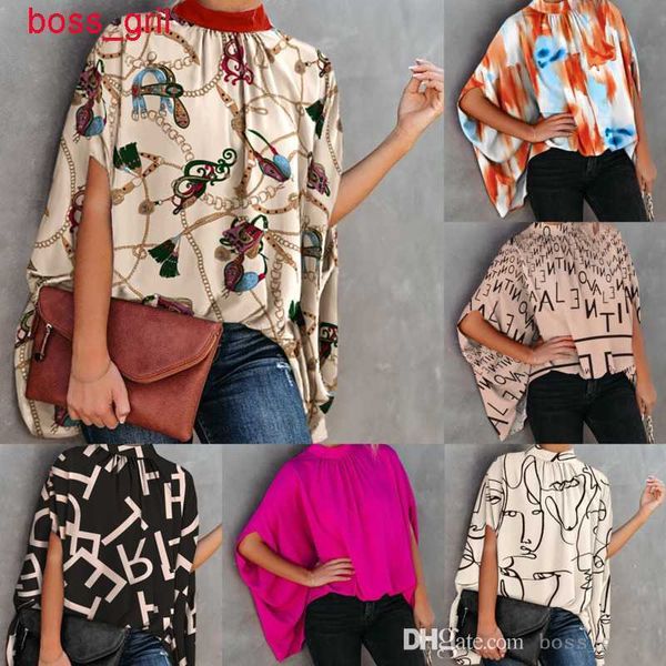 2023 plus size 3xl designer t-shirts womens casual shirt fashion printed split bat sleeve ladies loose summer clothing, White
2023 plus size 3xl designer t-shirts womens casual shirt fashion printed split bat sleeve ladies loose summer clothing, White
